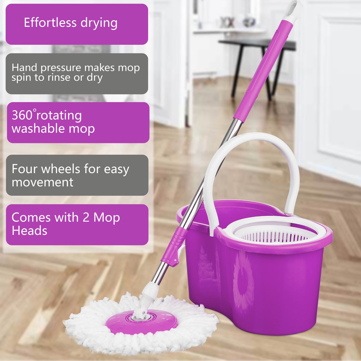 Professional Microfiber Flat Mop System