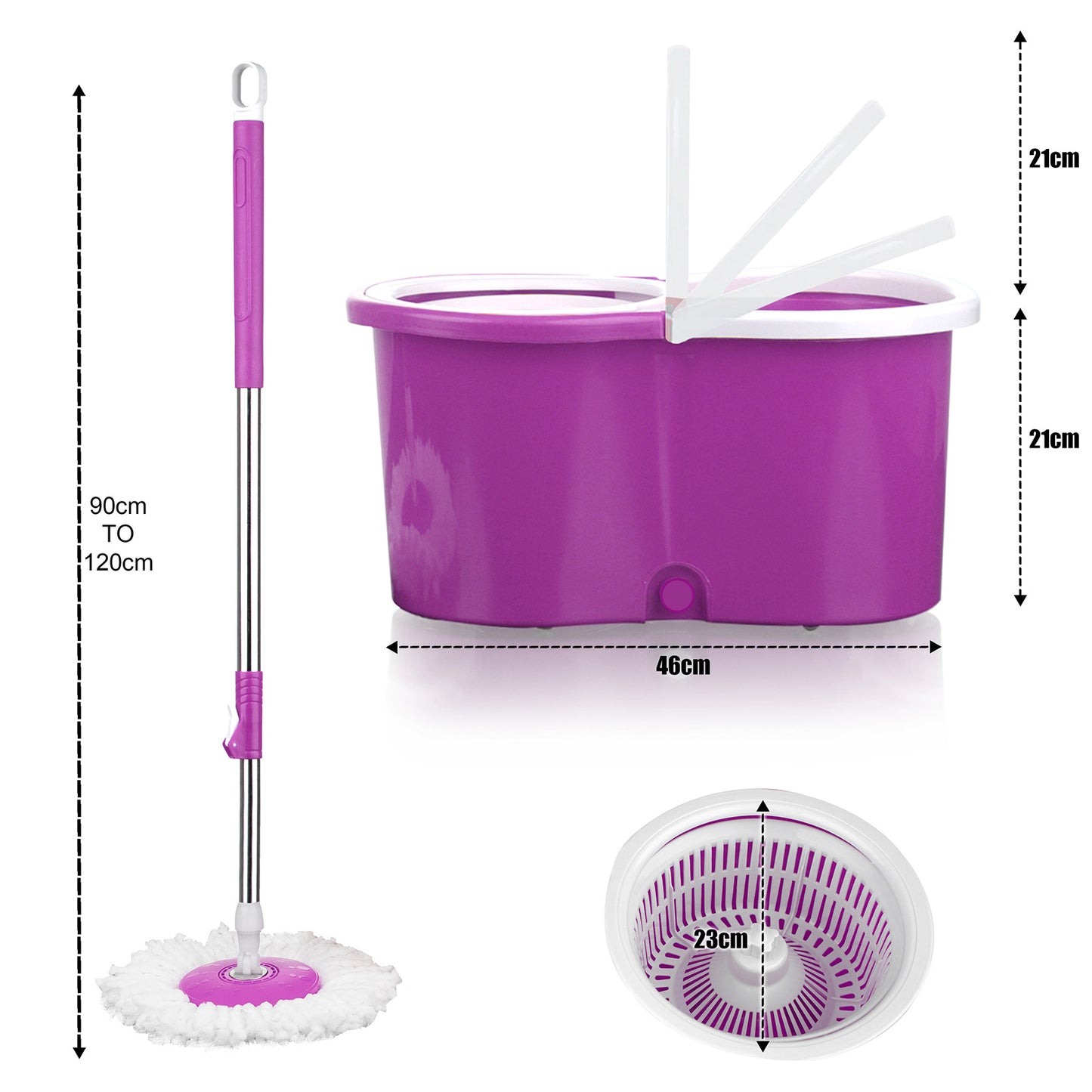 Professional Microfiber Flat Mop System