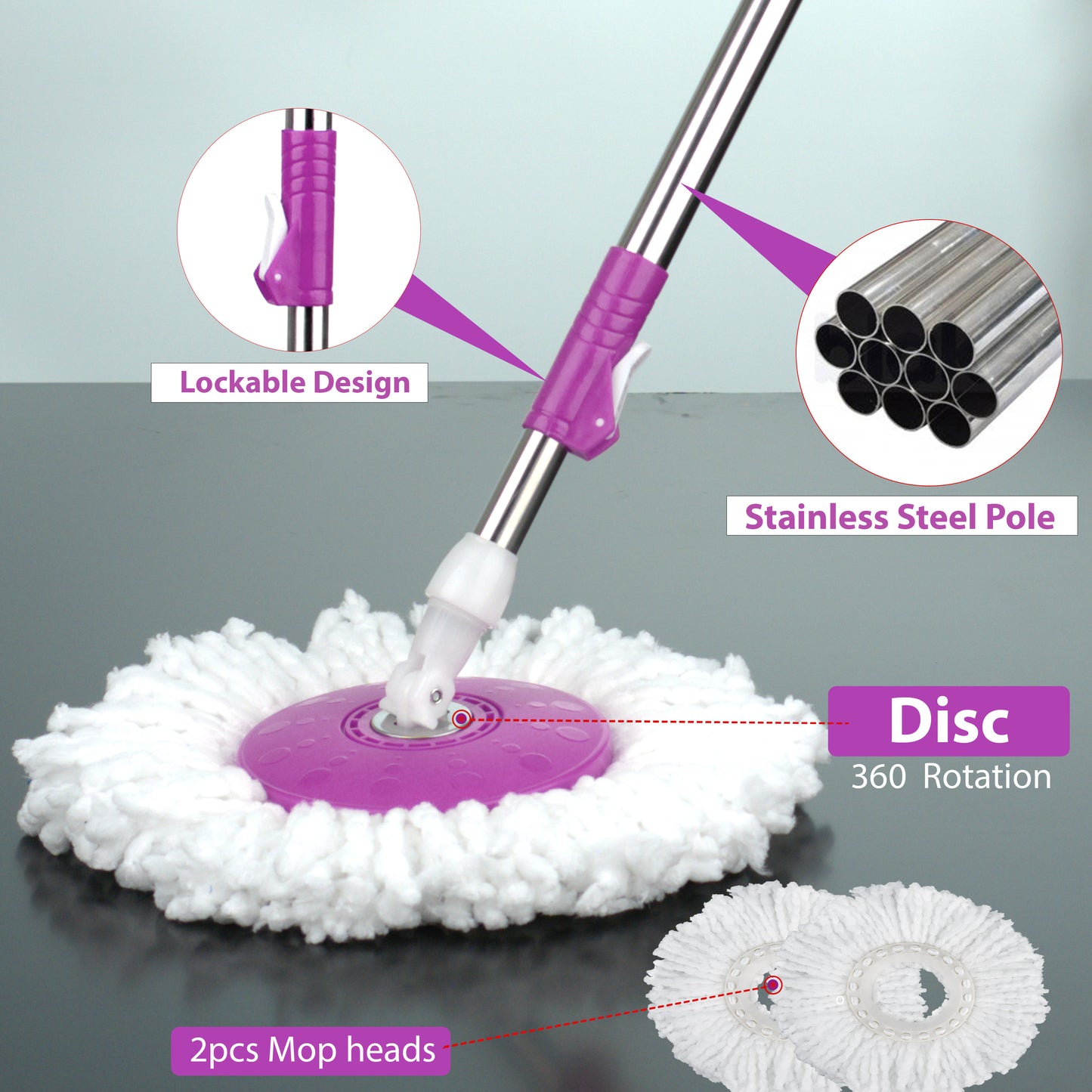 Professional Microfiber Flat Mop System