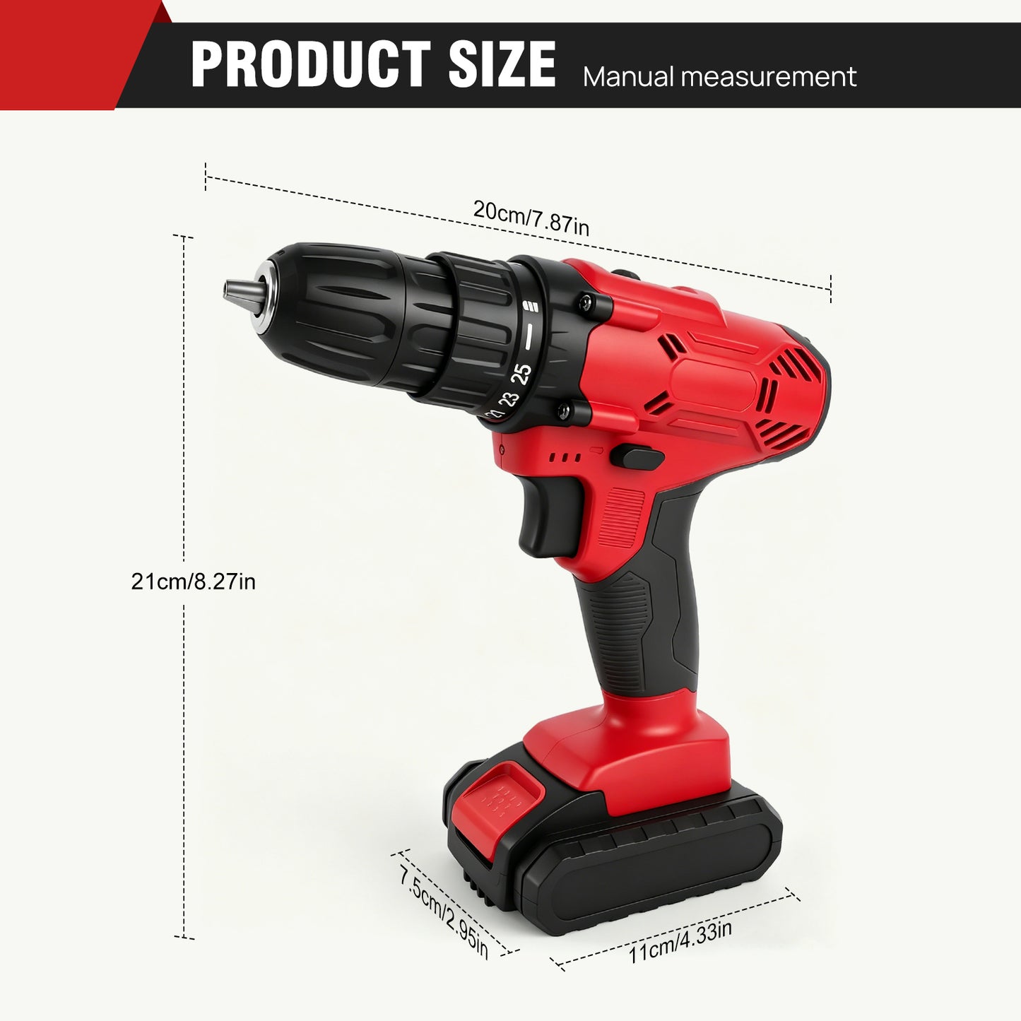 Premium 21V Cordless Drill and Driver Kit